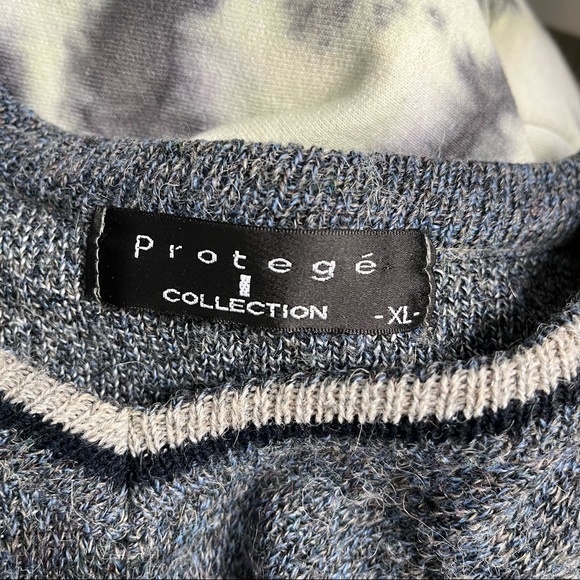 Vintage Protege Collection Varsity Trim Sweater Vest Wool Alpaca - Picture 4 of 4